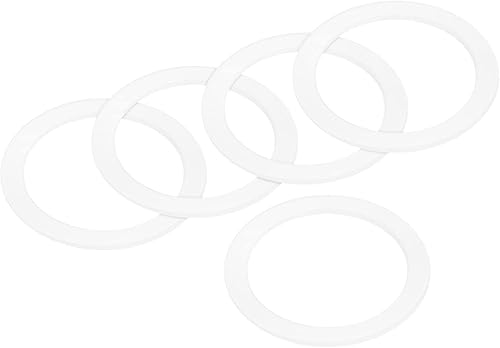 Miniatura 10 de MECCANIXITY Junta de sellado para cafetera, anillo de silicona blanca de repuesto 1.496x1.969x0.087 in para cafetera de aluminio de 1 taza, paquete