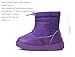 REDVOLUTION Kids Boots Unisex Nylon Snow Bootie Faux Fur Midcalf Outdoor Boot (350purple, toddler 8)