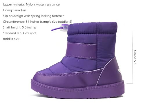 Image of REDVOLUTION Kids Boots Toddler Girls Cute Butterfly Bow | PomPom PU leather Boot (Toddler /Small Kid)