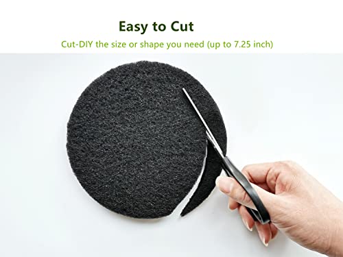 Kitchen-Compost-Bin-Charcoal-Filter-725-Inch-Diameter-Extra-Thicker-Bigger-Over-3-Years-Supply-Longer-Lasting-Activated-Charcoal-Odor-Trapping-Filters-04inch10mm-Thickness-Round-6-Pack