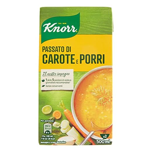 Confronto: Knorr Passato Carota vs Gusto Sano Zuppa Legumi 3 Knorr Passato Carota