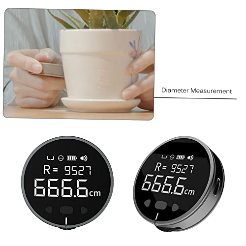 fantaxi Régua eletrônica Little Q 8 em 1 Display LCD Range Finder 99m Ferramenta portátil de medição