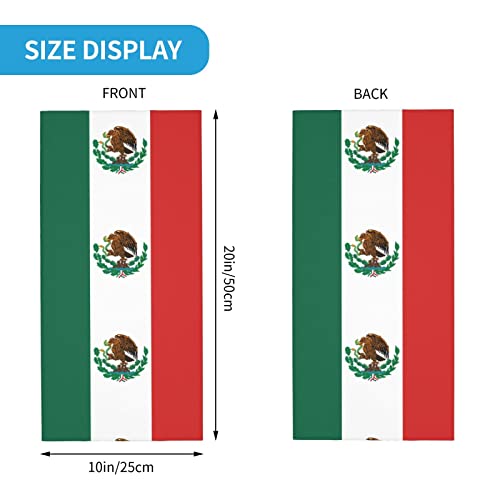 Mexican Seamless Neck Gaiter Face Mask Seamless UV Protection Shield Scarf Bandana for Motorcycle Cycling Riding Running Headbands White2