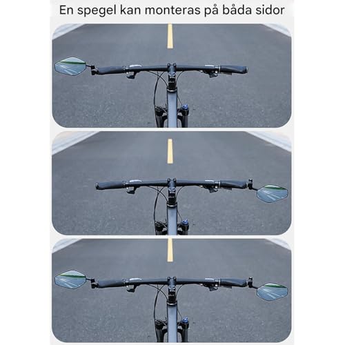 Espejo de bicicleta de manillar que elimina puntos ciegos con lente antiarañazos 4