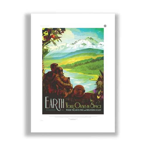 Poster NASA Earth Space Tourism grand format XL le cadeau idéal pour passionné