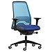 Interstuhl Every Active Edition - Le siège de Bureau s'adapte aux mouvements - avec Support Lombaire réglable - Combine Confort et Assise Active (Bleu Clair | Bleu)
