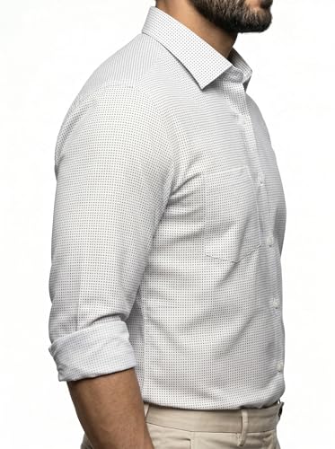 Image of Amazon Brand - INKAST Men's Printed Cotton Shirt | Full Sleeve | Regular Fit | Comfortable Formal Stylish Shirt for Men | Man Shirts for Professional Look