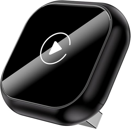 ZWJFHK Car Wireless CarPlay Adapter for Volvo EX30 2024 2025, 2-in-1 Wireless Car Play Adapter, Fast Auto Connect Low Latency,A