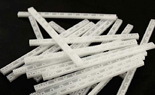 ZHONGJIUYUAN 20 Pieces Long Strip Rack Gears 0.5 Modulus Plastic Gear Plastic Connecting Rod Toy Parts Pinion Transmission Set Drive ZHONGJIUYUAN 20 Pieces Long Strip Rack Gears 0.5 Modulus Plastic Gear Plastic Connecting Rod Toy Parts Pinion Transmission Set Drive