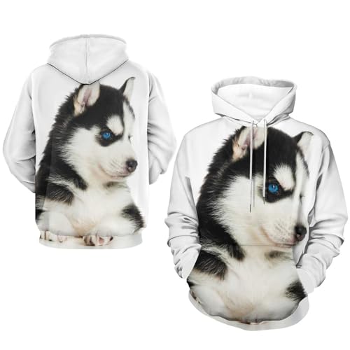 Sweat À Capuche Husky Pull Réconfortant pour Soirées Cocooning S