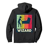 Photo Gallery vintage retro arcade pinball player wiz felpa con cappuccio Photo Gallery vintage retro arcade pinball player wiz felpa con cappuccio