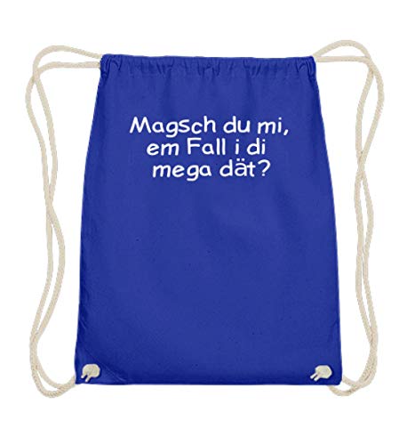 Sac de gym en coton bleu royal 37cm-46cm style soubisch