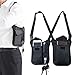 Anti Theft Underarm Bag, Secure Wallet Pocket Holster Adjustable Straps for Outdoor Sports with Double Shoulder