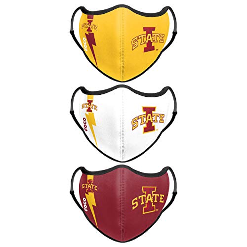 FOCO Iowa State Cyclones NCAA Sport 3 Pack Face Cover