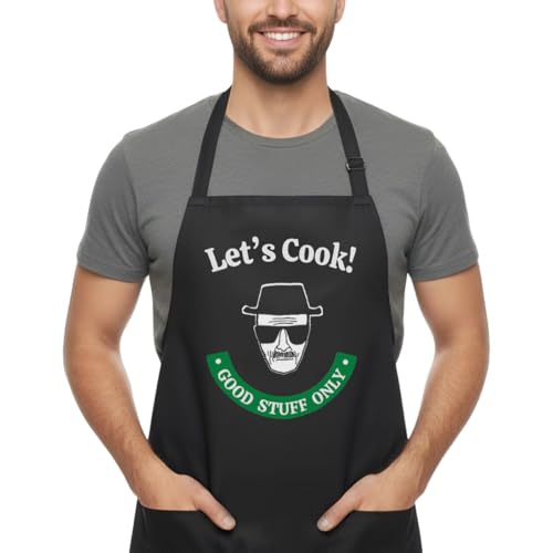 BARTME DESIGN Delantal Divertido Breaking Bad Heisemberg - Let's Cook - 2...