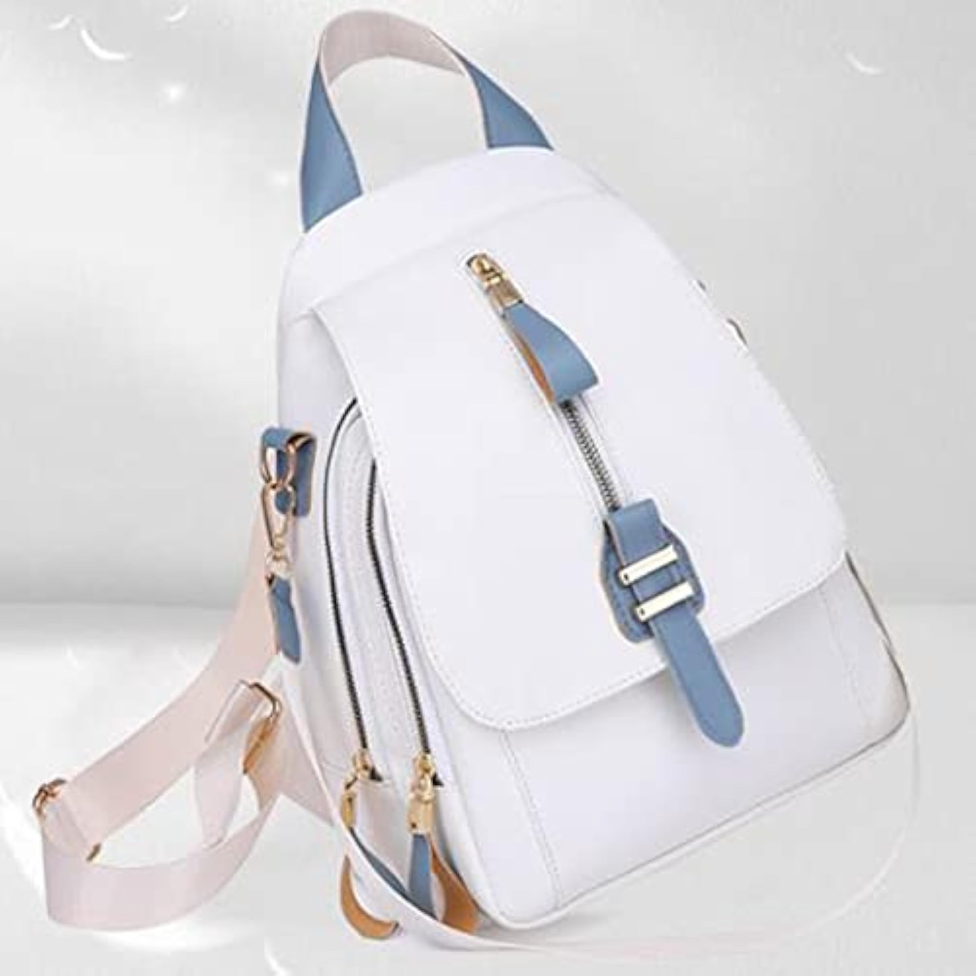 Women's PU Outdoor Travel Backpack with Hit Color Design