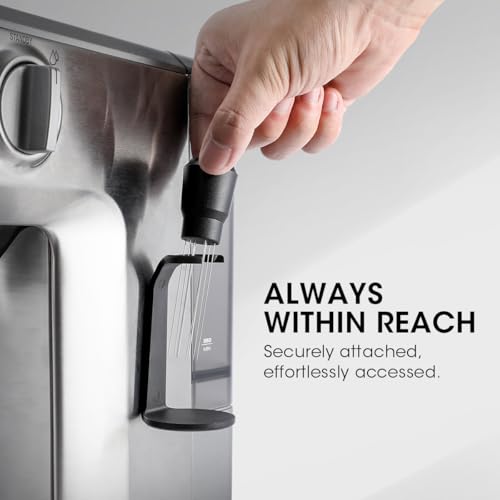 Image of Aieve WDT Tool Espresso, Magnetic Coffee Distribution Tool Compatible with Ninja Luxe Cafe, 10 Needle Coffee Stirrer for Breville Barista Espresso Accessories (Magnetic & Adhesive Mount)