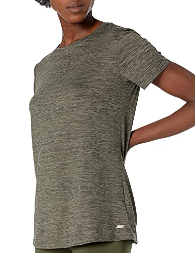 Image of Amazon Essentials Women's Active Quick Dry Tech Stretch Short-Sleeve Crewneck T-Shirt, Multipacks