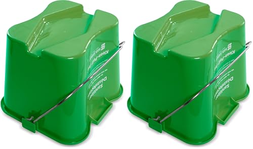 Image of San Jamar Kleen-Pail Plastic Pro Cleaning Bucket 8 Quarts Green (Pack of 2)