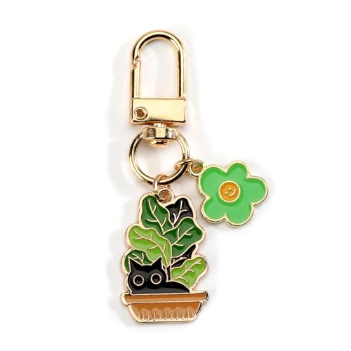 SHTALHST Black Cat Keychain for Women and Friends