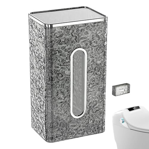 Dispenser per fazzoletti da parete, autoadesivo, con coperchio, per cosmetici, bagno, camera da, bagno, pratico ed elegante, per uso domestico e hotel