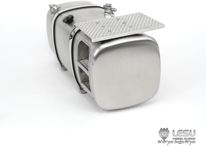 TOUCAN RC HOBBY 1/14 Scale LESU Right 90MM Metal Fuel Tank W/Pedal for Handmade DIY for Tamiya Car RC Truck Model