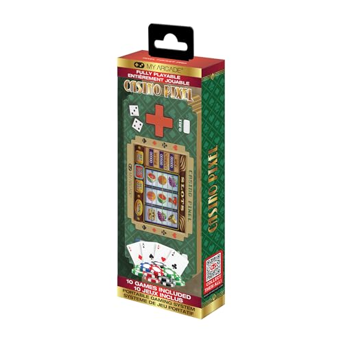 Juegos de Casino portátiles en mini consola retro My Arcade de 8 bits con llavero