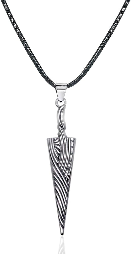 SONGCHANGJEWELRY Knight Figure Pendant Necklace - Halloween Cosplay Costume Accessories Merch - Women Men Jewelry Gift