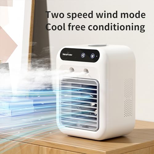 Doucdoft L7 Portable Air Conditioner For Camping, 3H Battery Cooling Fans Humidifier For Car, 500Ml Tank Evaporative Air Cooler, Personal Air Conditioner For Room thumb #7