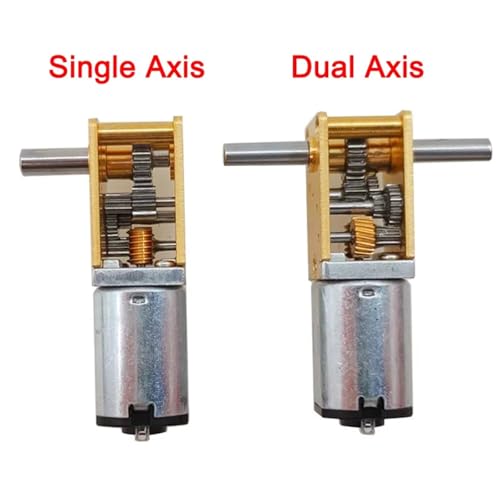 Moteur engrenages de réduction 12V de haute précision à double axe - 2