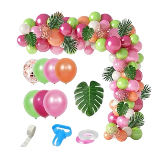 Guirlande de ballons hawaïens pour arche de fête tropicale et anniversaire d'été