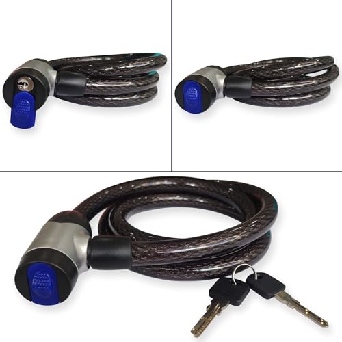 Trava Tranca Cadeado Grosso Bike Moto Estepe 1,2mts X 15mm