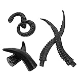 Pratique à utiliser : avec des matériaux en plastique , fausses cornes de bœuf DIY sont simples à accrocher, à déplacer et à réutiliser pour de multiples occasions, décorations de corne de à faire -même, cornes de mouton