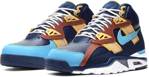 High-Top Nike Air Trainer SC in Blue Void and Blue Fury with Rugged Orange Accents3