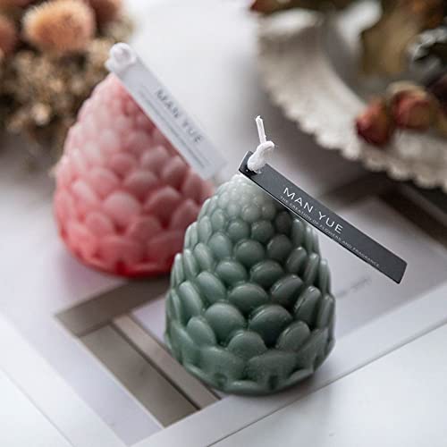 Rebaba 3D Pine Cone Candle Mold, Creative Silicone Mold Mousse Cake Mold For Soap, Bath Bomb, Plaster, Wax Crayon, Clay, Crafts(1 Cavacity) #TOP4