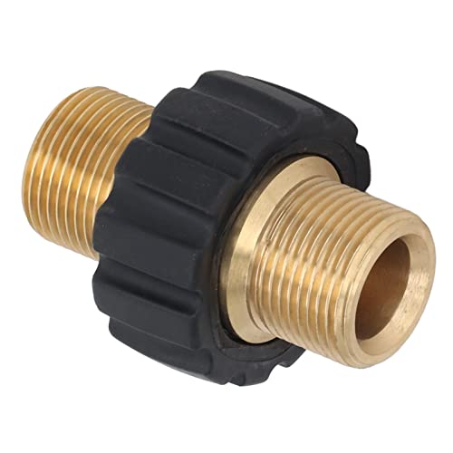 Adaptateur pour nettoyeur haute pression 5000 PSI, raccord de tuyau en laiton M22 mâle vers M22 mâle pour pièces de rechange de nettoyeur haute pression