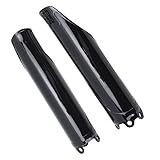 2Pcs Front Fork Tube Cover, Glossy Black Fork Guard Protector for CRF250R CRF250X CRF450R CR125 CR250 CRF 450 RX