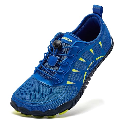HOBIBEAR Scarpe da ginnastica larghe unisex per uomo e donna, scarpe da trail running, minimaliste,...