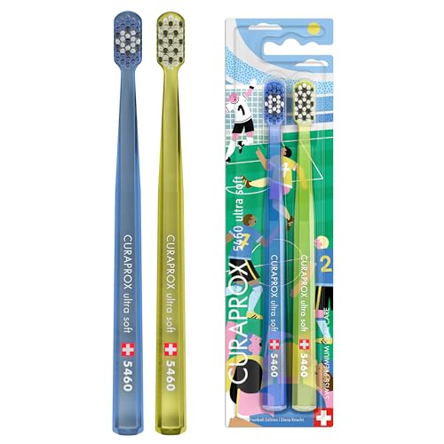Curaprox CS 5460 Fußball-Edition 2026, Grün-Transparent/Blau-Transparent – Ansicht 1