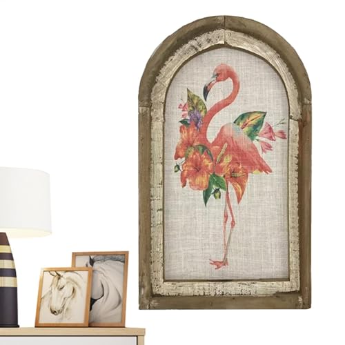 Peinture de décoration murale du flamant pour égayer un salon ou un studio