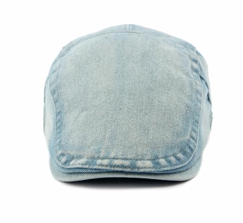 Image of Cotton Newsboy Cap,Breathable Ivy Gatsby Cabbie Beret Hat for Men's Women Driving Hunting Golf
