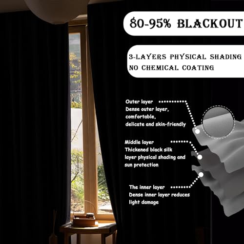 Image of Room Divider Curtains for Ceiling Track Rod, Blackout Ceiling Track Curtains with Hooks Noise Reduction Privacy Curtain for Wall Ceiling Mount Track, 10 ft Wide x 7 ft Tall, Cream Beige, 1 Panel
