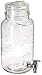 Circleware 67140 Tiki Aloha Splash Glass Beverage Drink Dispenser Mason Jar with Hermetic Locking Lid, 126 ounce,