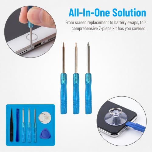 Image of Spudger Pry Tool Kit 7 Piece Opening Tool, Plastic & Metal Spudger Tool Kit, Ultimate Prying & Open Tool for iPhone, Laptop, iPad, Cell Phone, MacBook, Tablet, Computer, Electronics Repair
