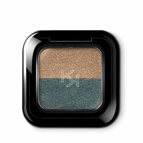 KIKO Milano Bright Duo Eyeshadow 15, Lidschatten Duo mit Farbfreigabe, satte und intensive Farben