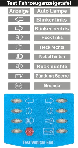 Berger & Schröter 20021 LED Trailer Tester, Auto & Anhänger Prüfgerät