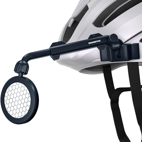 Bike Helmet Mirror for Cycling - 360 Adjustable Rotatable Extendable and Quick Release Safe Rearview Mirror One-Second Mount & Stretchable Arm Easy to Install for Bicycle Riding