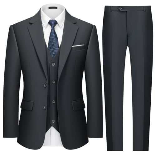 MAGE MALE Men's 3-Piece Slim Fit Tuxedo Set
