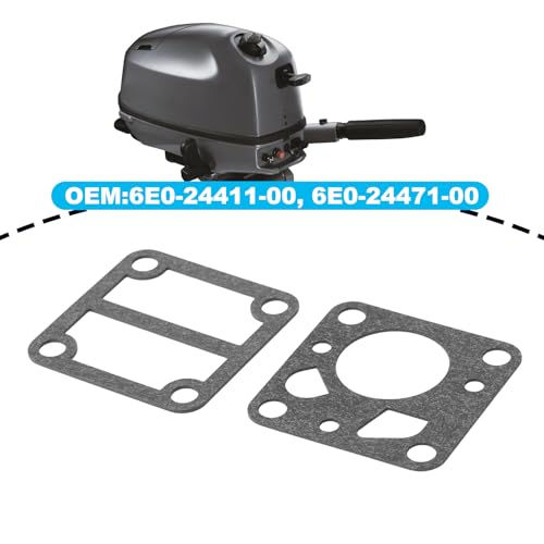 AS Axis Spindleon 2er-Set Kraftstoffpumpen-Membransatz 6E0-24411-00 6E0-24471-00 Kompatibel mit MARINER Außenbordmotoren 2-Takt 4 PS Und 5 PS