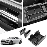 SKTU 3Pcs 2024 2025 2026 Mustang Center Console Organizer for 2024-2026 Ford Mustang Console Tray 2024 2025 2026 Mustang Accessories Insert Glove Pallet Organizer Mustang Door Side Storage Box